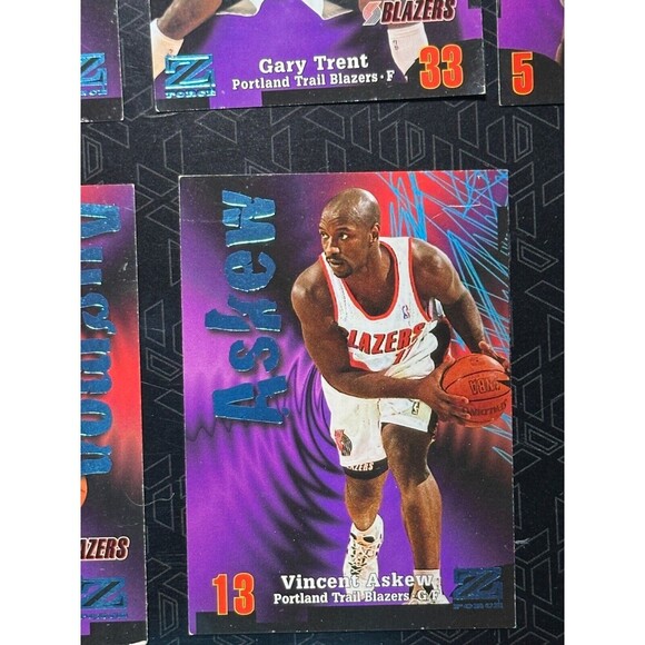 1997-98 SkyBox Z-Force Franz Portland Trail Blazers 10 Card Lot (7 Players) - Picture 11 of 16